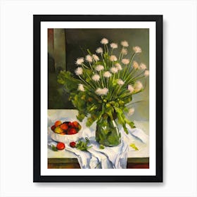 Dandelion Greens 3 Cezanne Style vegetable Art Print