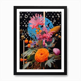 Surreal Florals Veronica Flower 2 Flower Painting Art Print