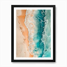 Aerial View Of The Beach 10 Art Print