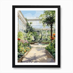 Royal Botanical Gardens Kew Uk Watercolour 2 Art Print