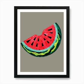 Watermelon Mosaic Art Print