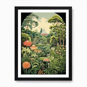 Birmingham Botanical Gardens Usa Henri Rousseau S Style 3  Art Print