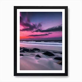 Sunset On The Beach 894 Art Print