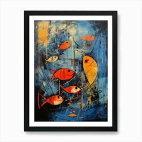 Fish Abstract Expressionism 3 Art Print