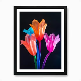 Bright Inflatable Flowers Coral Bells 5 Art Print