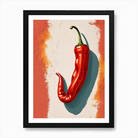 Red Chili Pepper 8 Art Print