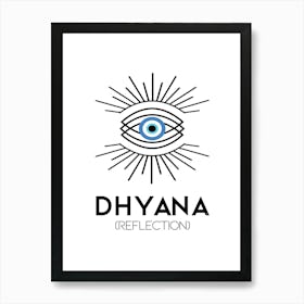 Dhayana Evil Eye Symbol Art Print