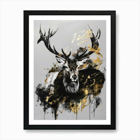 Deer Canvas Print 10 Art Print