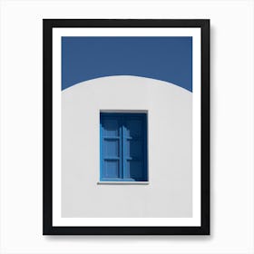 Window In Santorini Art Print