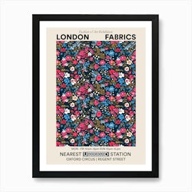 Poster Blossom Bounty London Fabrics Floral Pattern 2 Art Print