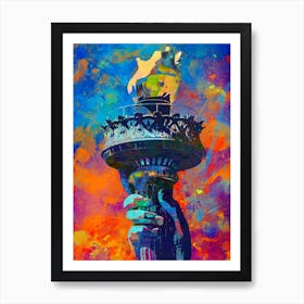 Statue Of Liberty Torch Art Print