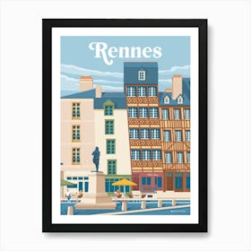 Rennes Bretagne, France Art Print