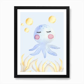 Cute Jellyfish Art Print