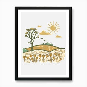 Field Of Wheat 1 Art Print
