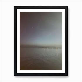 Night sky at dusk Art Print