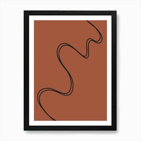 146Modern art, solid lines and colours. Art Print