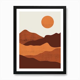 Desert Landscape 5 Art Print