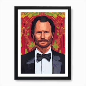 Ed Harris Illustration Movies Art Print