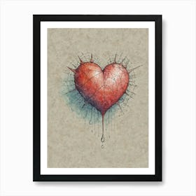 Heart Of Glass 1 Art Print