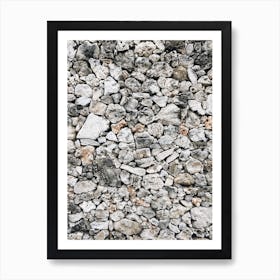 Stone Wall Texture Art Print