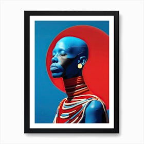 Ethereal Runway: Afrofuturist Chic Chronicles Art Print