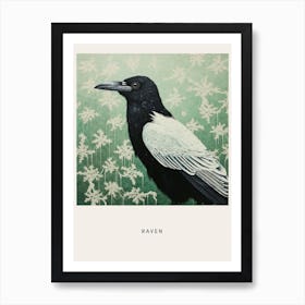 Ohara Koson Inspired Bird Painting Raven 1 Poster Art Print