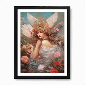 Aphrodite Mythology Rococo Painting Art Print