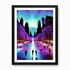 Skating Central Park (1) Art Print