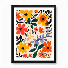 Floral Pattern 3 Art Print