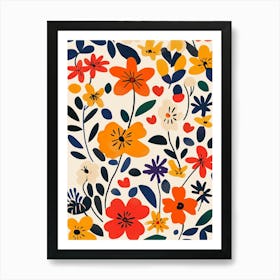 Floral Pattern 10 Art Print