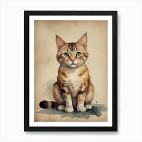 Tabby Cat Art Print