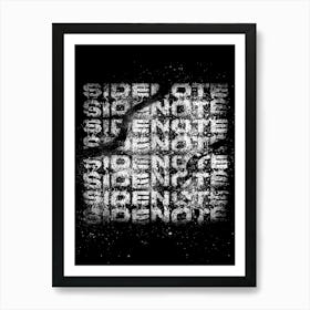 Sidenote Art Print