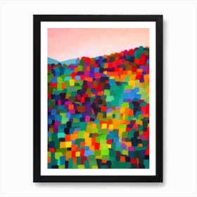 Komodo National Park Indonesia Abstract Colourful Art Print