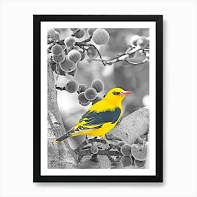 Yellow Bird In A Tree 1 Art Print