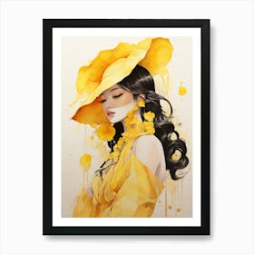 Yellow Hat Art Print