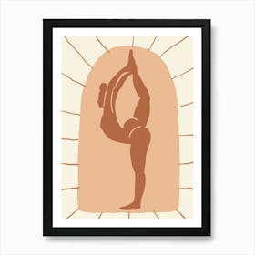 Yoga Pose 8 Art Print