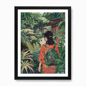 In The Garden Ginkaku Ji Temple Gardens Japan 5 Art Print