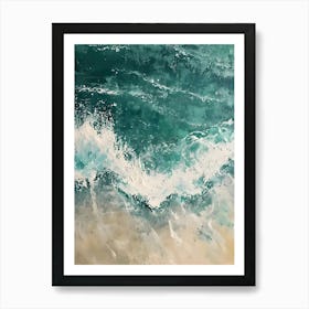 Ocean Crashing Waves Art Print