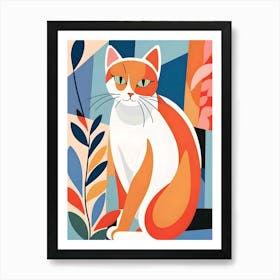 Orange Cat 2 Art Print