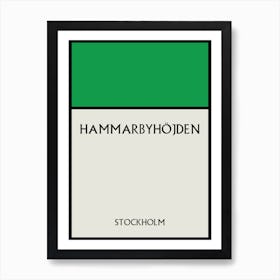 Hammarbyhöjden Stockholm Sweden Art Print