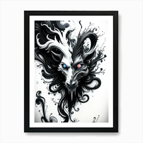 Duality Unleashed Art Print