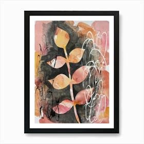 Abstract botanical Art Print