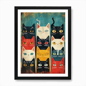 Group Of Cats 22 Poster