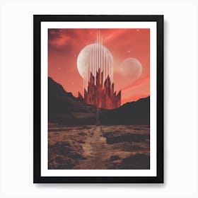 Other worldly Cosmic landscape 1 Art Print