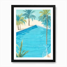 Of A Swimming Pool Art Print