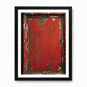 Vintage Frame Exhibiting Signs Of Aging A Spectrum Of Worn And Grimy Textures Co Existing On Its Su (4) Art Print