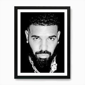 Drake Line Art Art Print