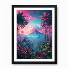 Tropical Jungle Print  Art Print