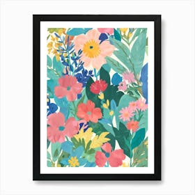 Floral Wallpaper 3 Art Print