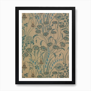 Meadow Flowers (Blue), Walter Crane Art Print